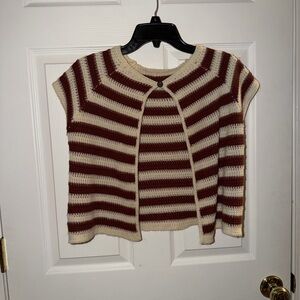 Striped sweater cardigan